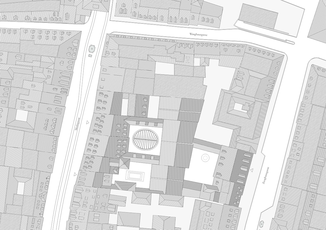 Siegerentwurf von ARGE Fiechter &amp; Salzmann Architekten / Bellorini Architekten; Situation.