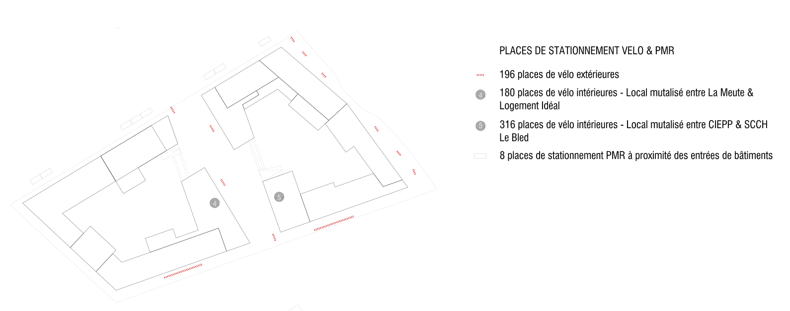 Concept paysager, projet «Dentelle» de Aeby Perneger &amp; Associés + Hüsler &amp; Associés