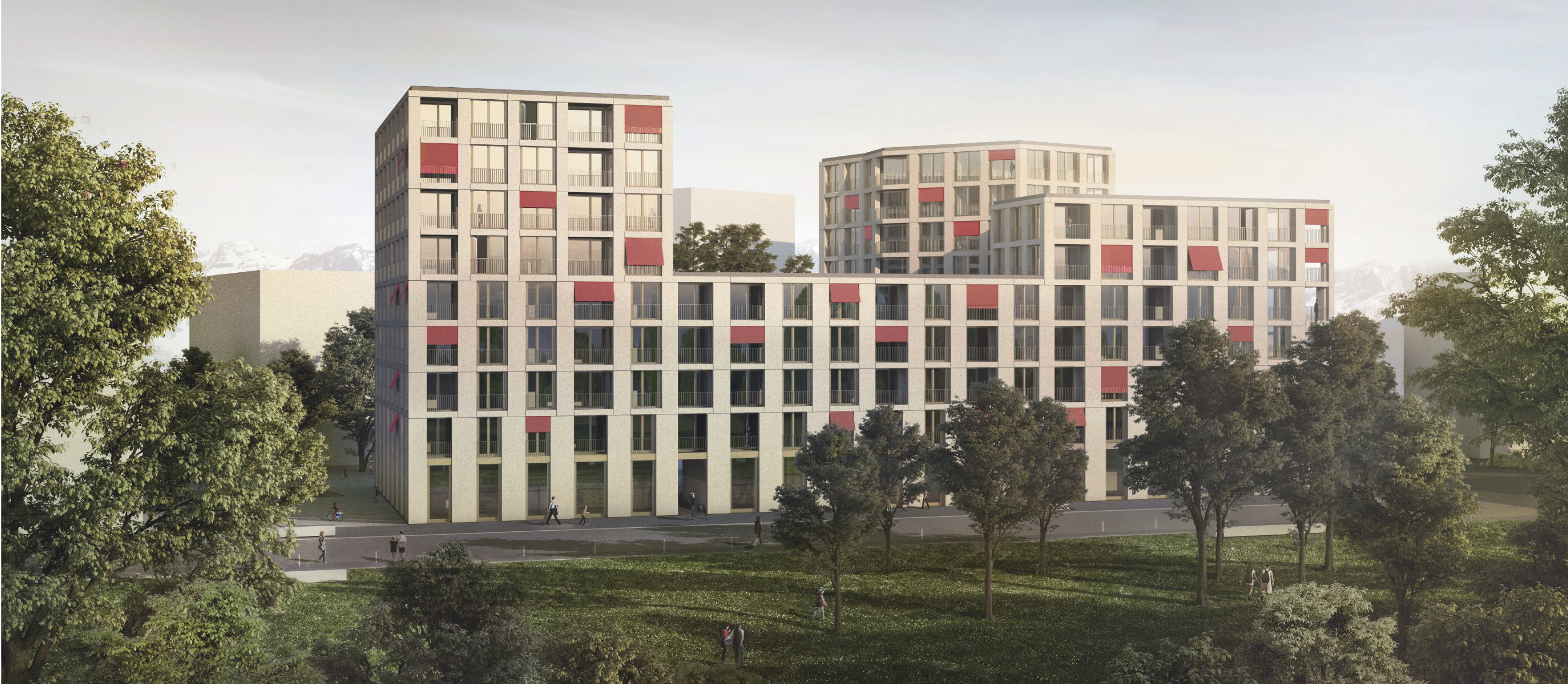 Lot 3 - Perspective du projet LOUVOYONS de LRS Architectes