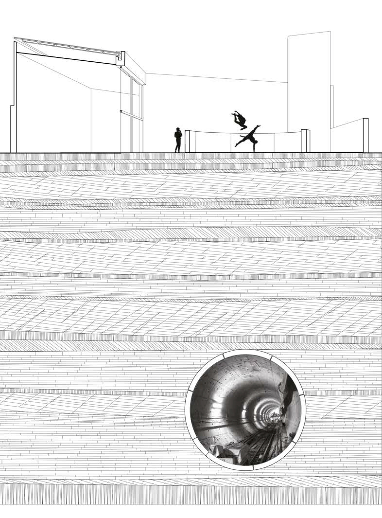 Pabellòn Eco (2015), iinstallation La Paradoja Hídrica, Ville de Mexico