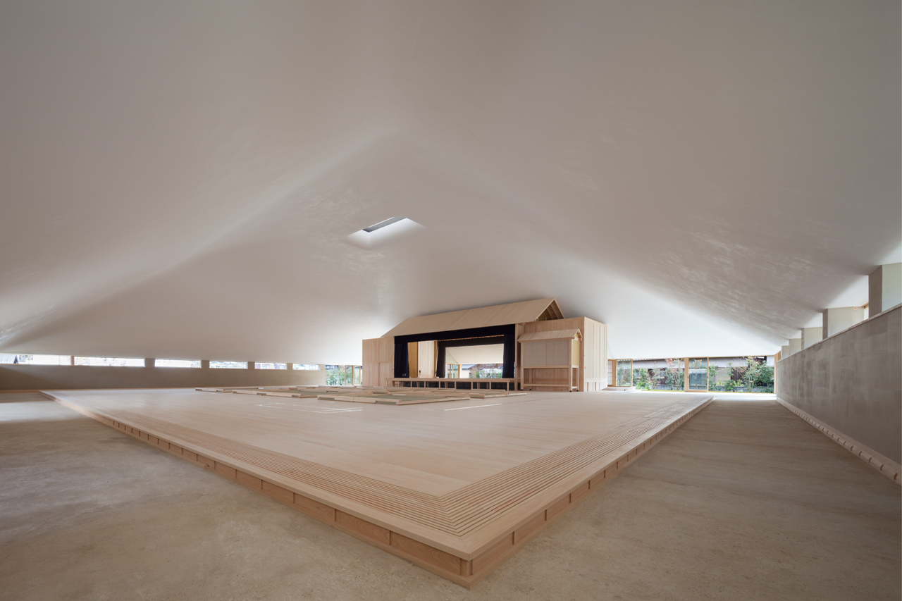 Naoshima Hall, entworfen von Hiroshi Sambuichi.