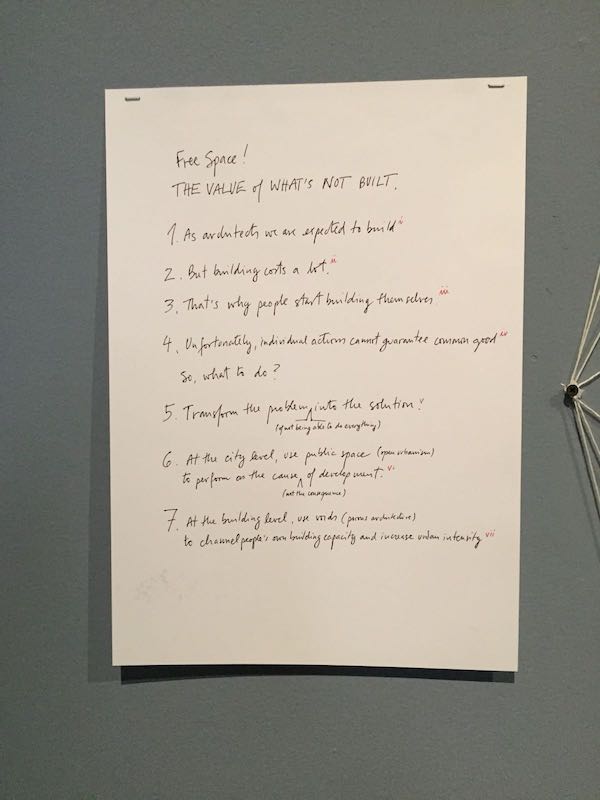 Elemental, Chile (Alejandro Aravena): Digitale Darstellung handschriftlicher Notizen