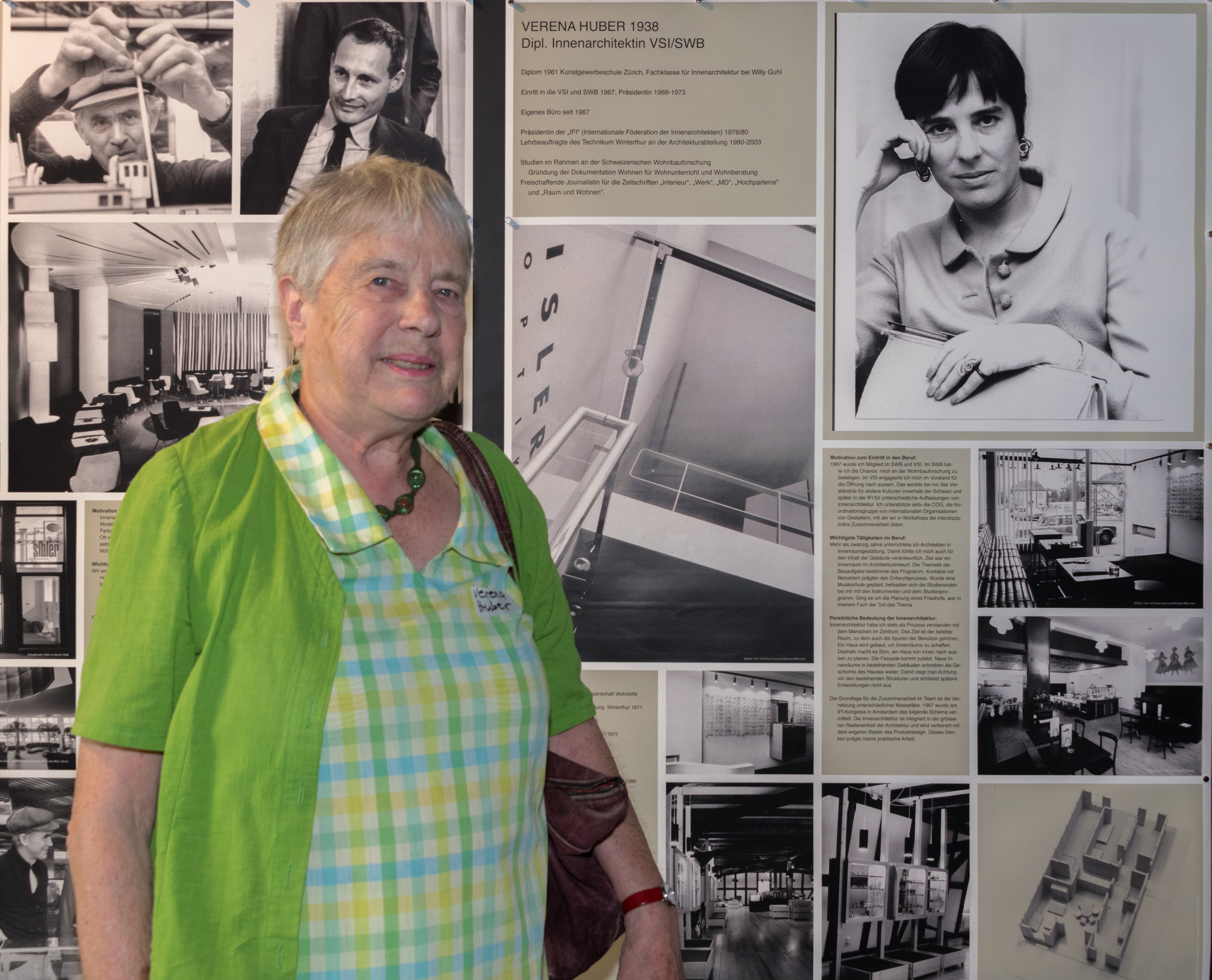 Innenarchitektin Verena Huber berichtete von ihrer Forschung zum Wohnbau.