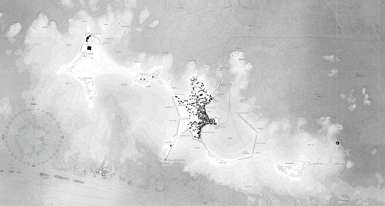 Carte de l'Île de Sein