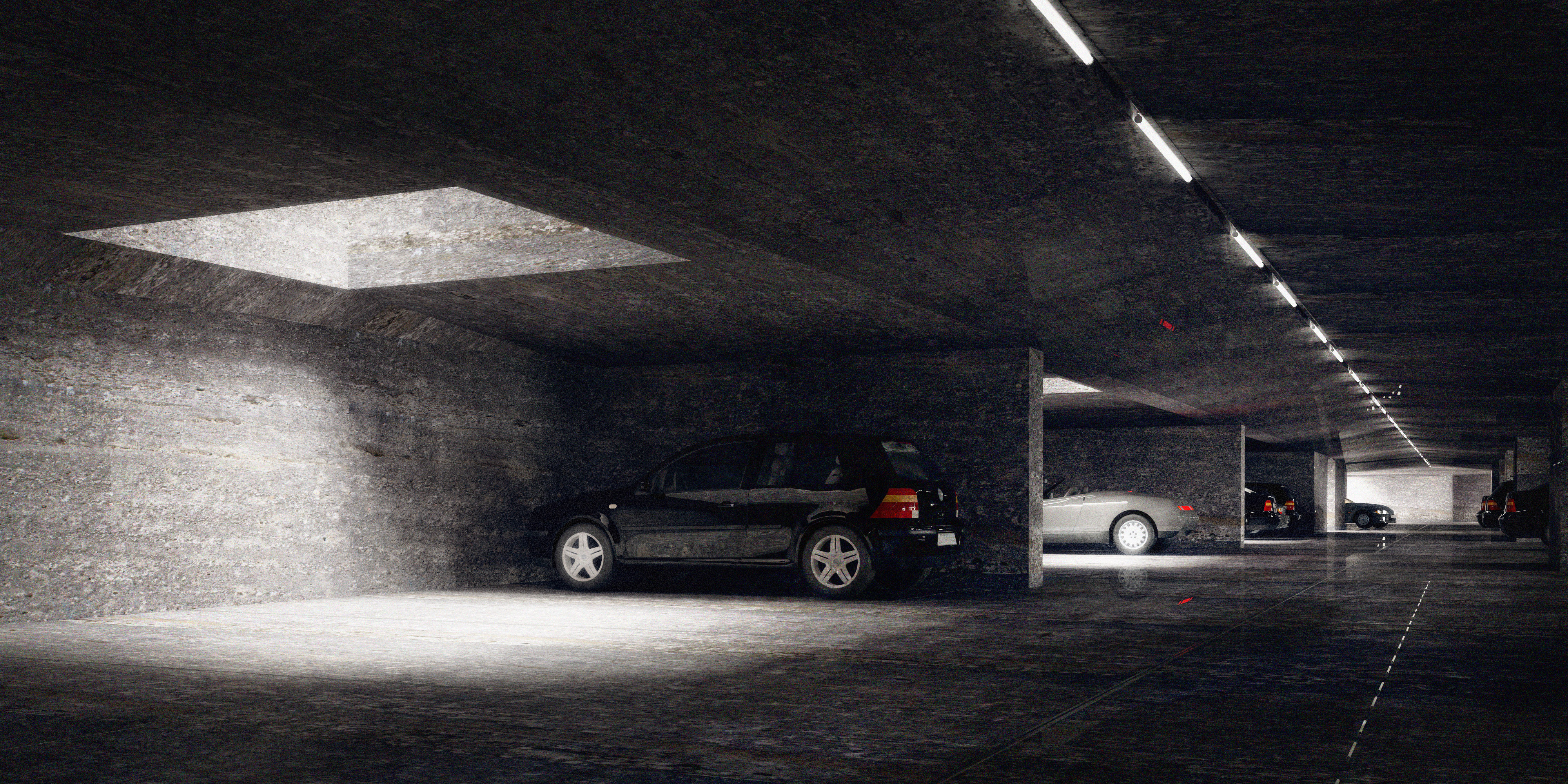 Perspective du parking