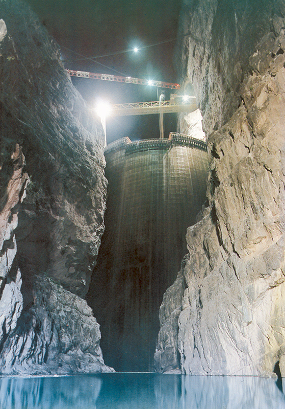 Die Zimapán-Staumauer in Mexiko.
