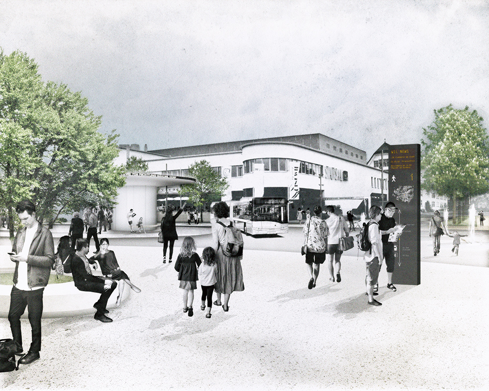 3. Rang, 3. Preis: «Corso» von Westpol Landschaftsarchitektur, Camponovo Baumgartner Architekten und Transitec Beratende Ingenieure.