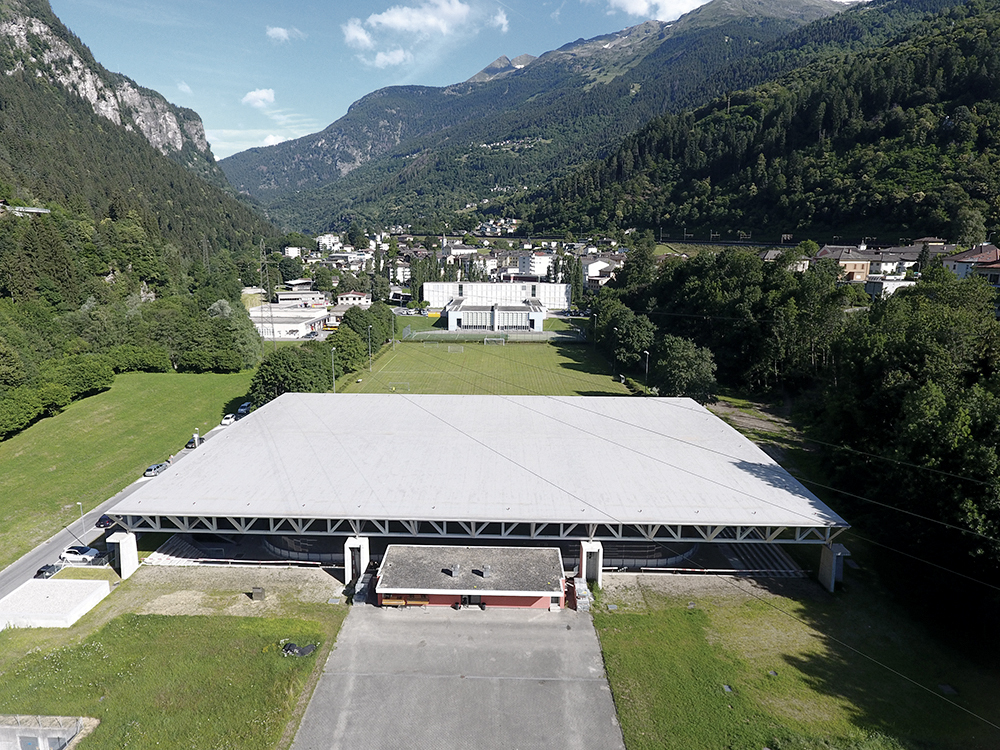 Copertura pista ghiaccio e nuovi spogliatoi, Faido