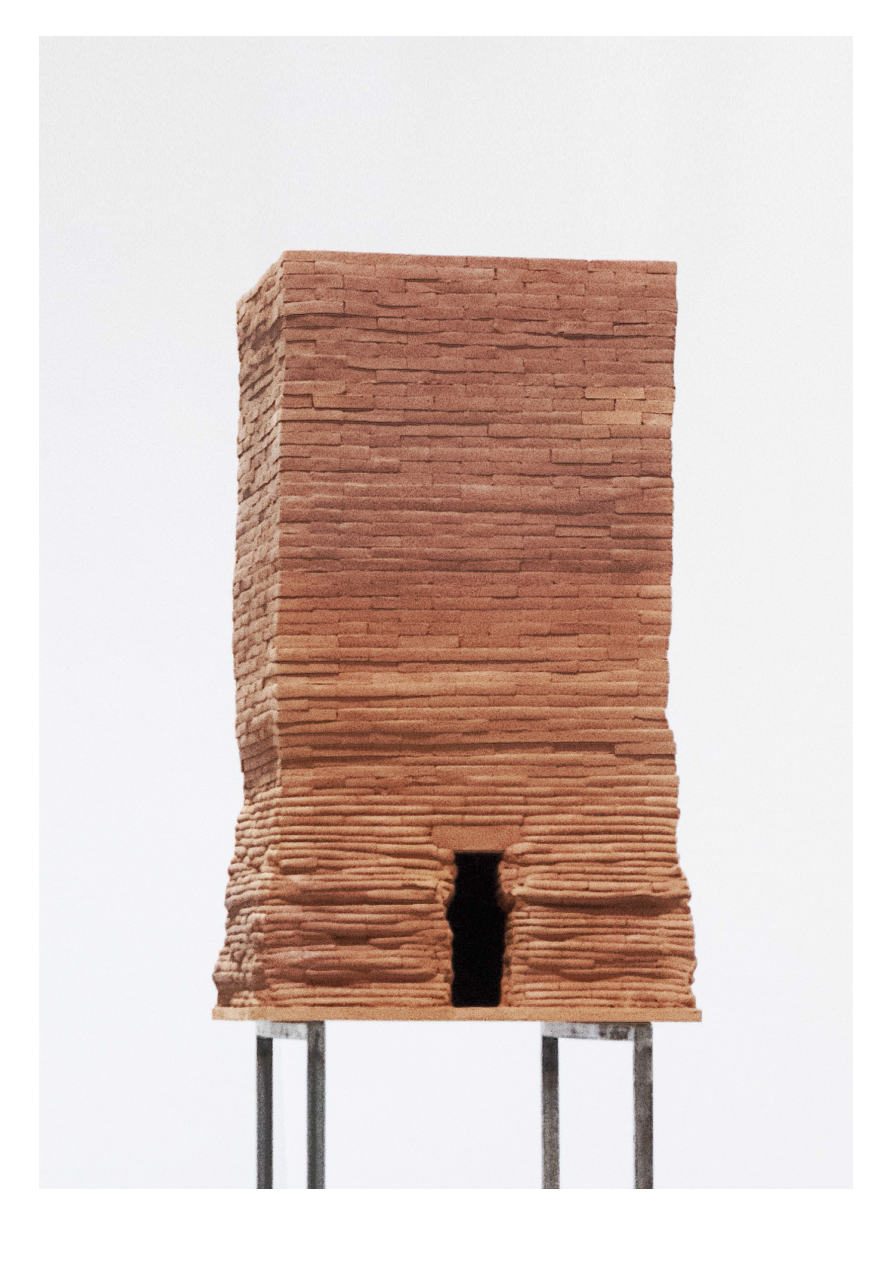 MATERIAL GESTURE - SITE, autumn semester 2017 Fabian Reiner stacked wet clay bricks