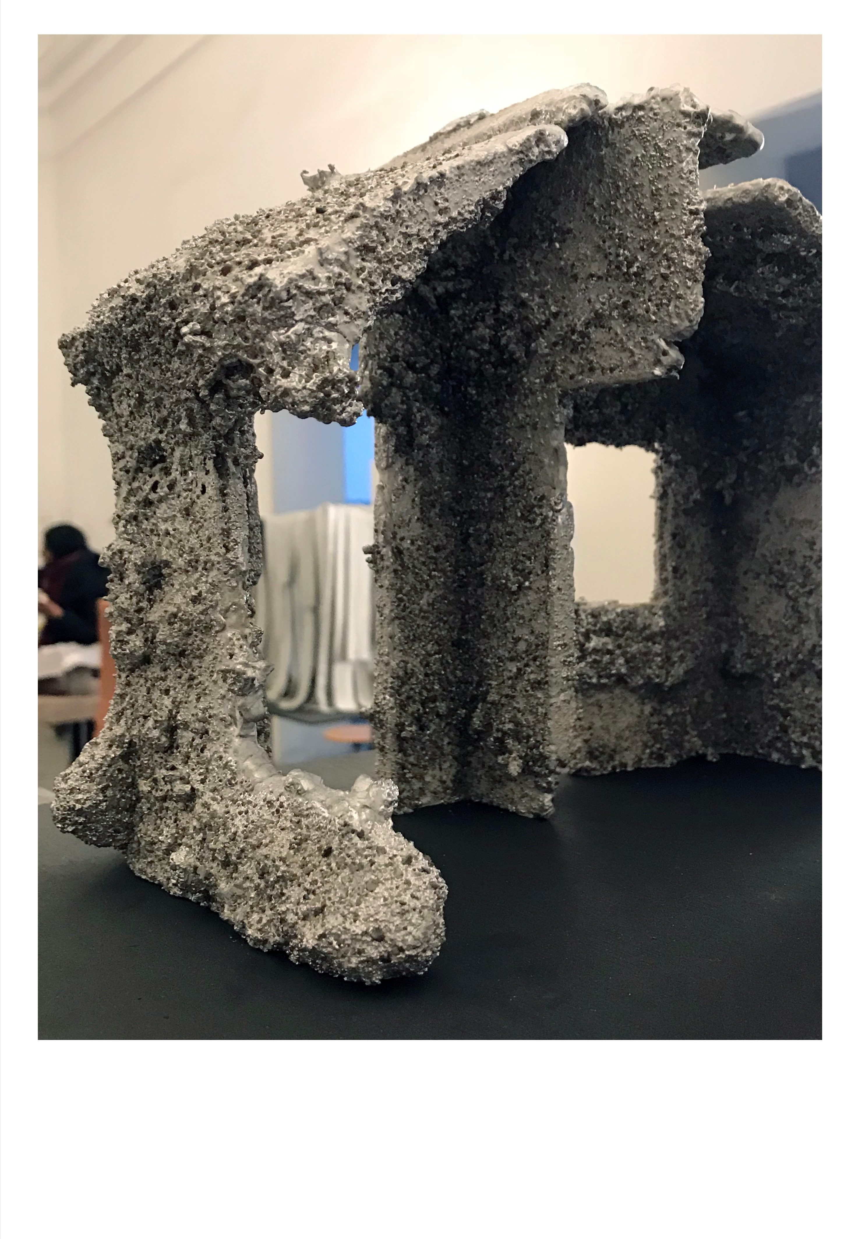 MATERIAL GESTURE - SITE, autumn semester 2017 Paul Felix Eckert sand casted aluminium