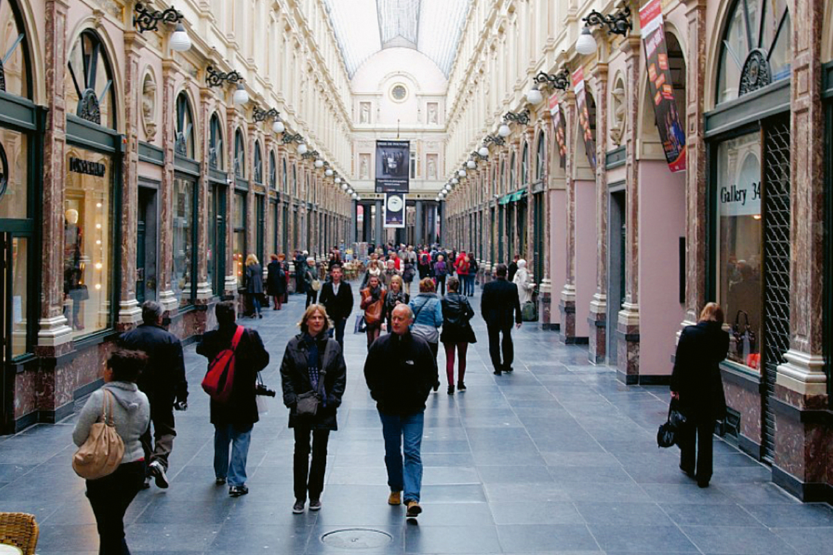 dienten als Vorbild für ­Galerien und Passagen in Europa wie den Galeries Royales Saint-Hubert in Brüssel.