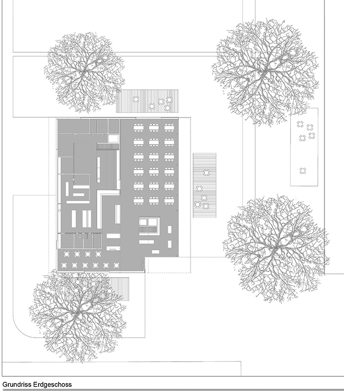 «Milo», Grundriss Erdgeschoss.