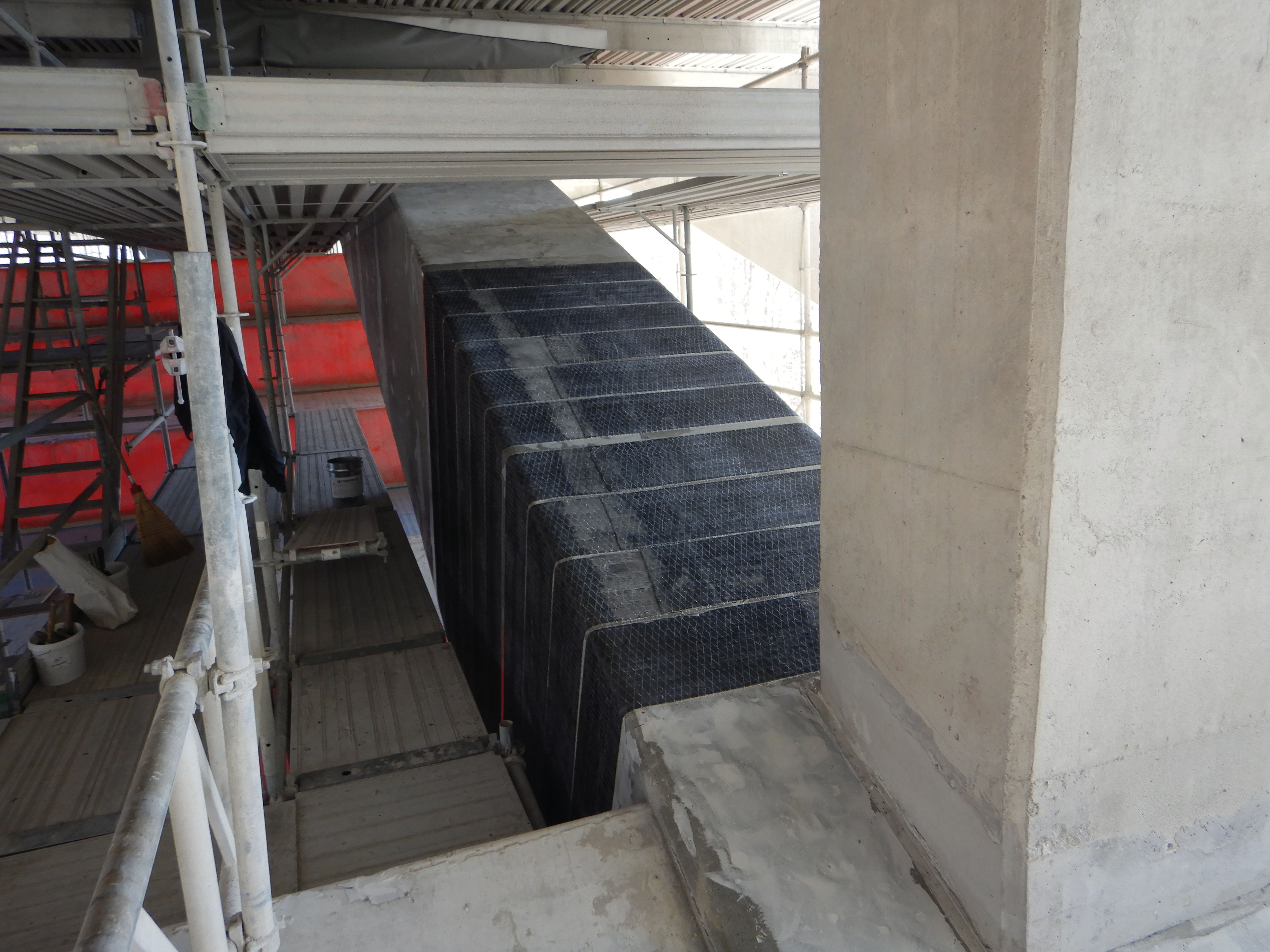 Renforcement des arcs avec des bandes de tissus carbone