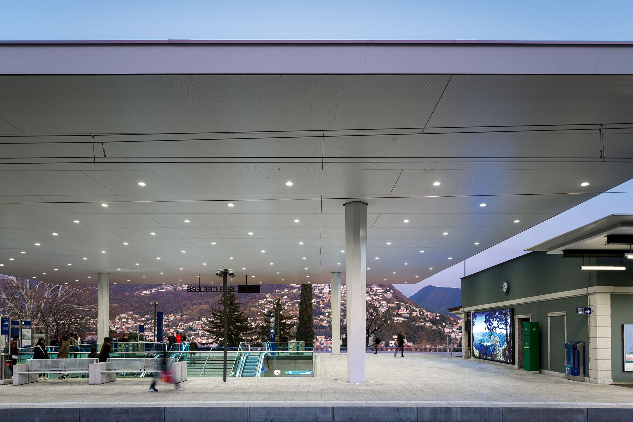 La stazione di Lugano progettata dal Gruppo architetti Stazlu.