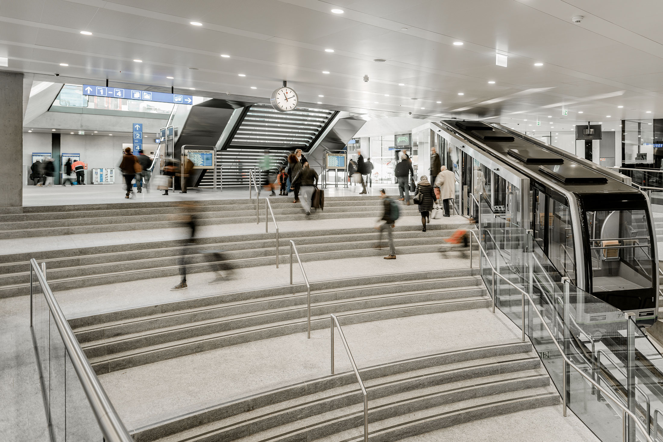 La stazione di Lugano progettata dal Gruppo architetti Stazlu.