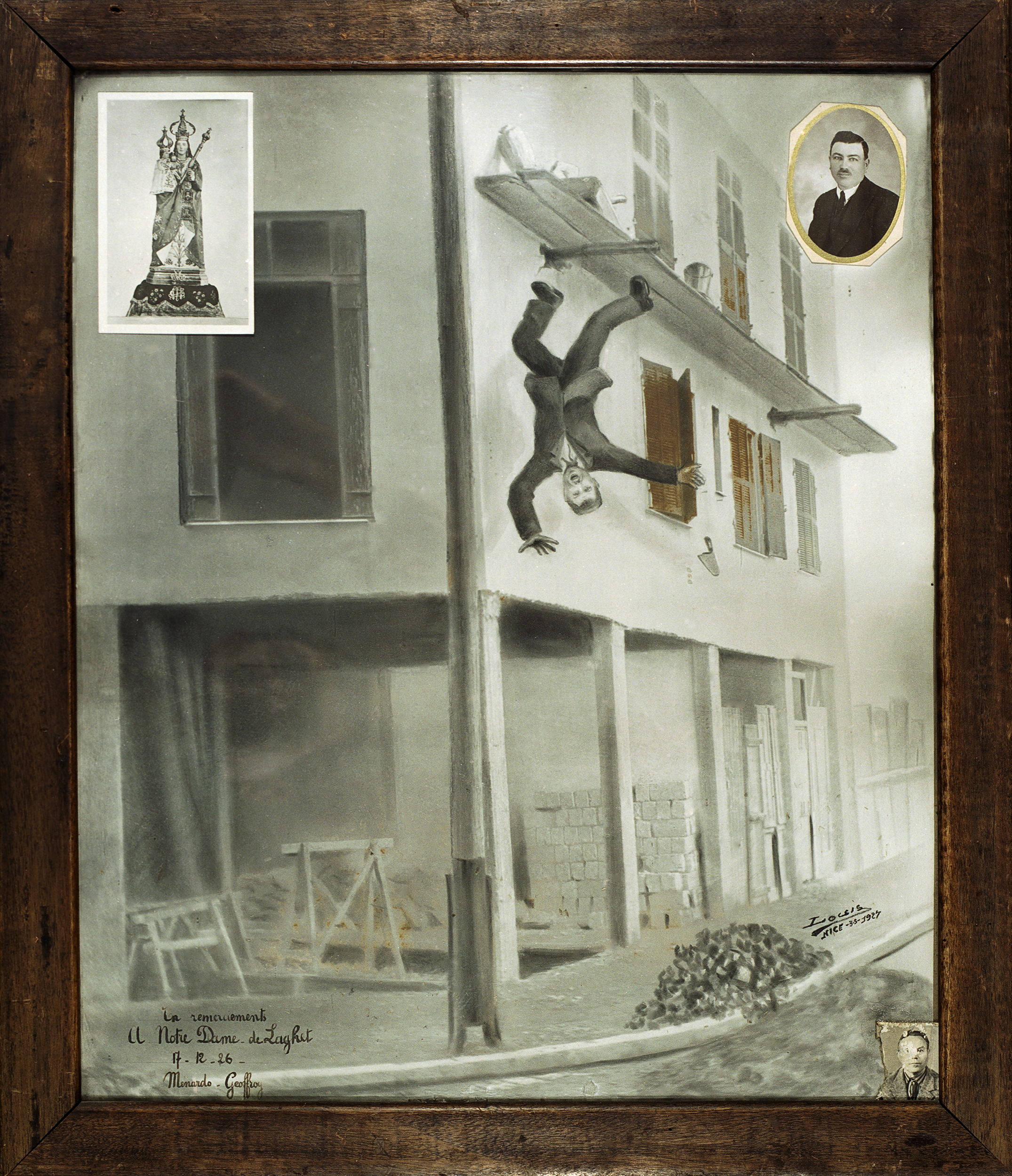 « En remerciement à Notre-Dame-de-Laghet. 17.12.26 Menardo Geoffroy », 1927