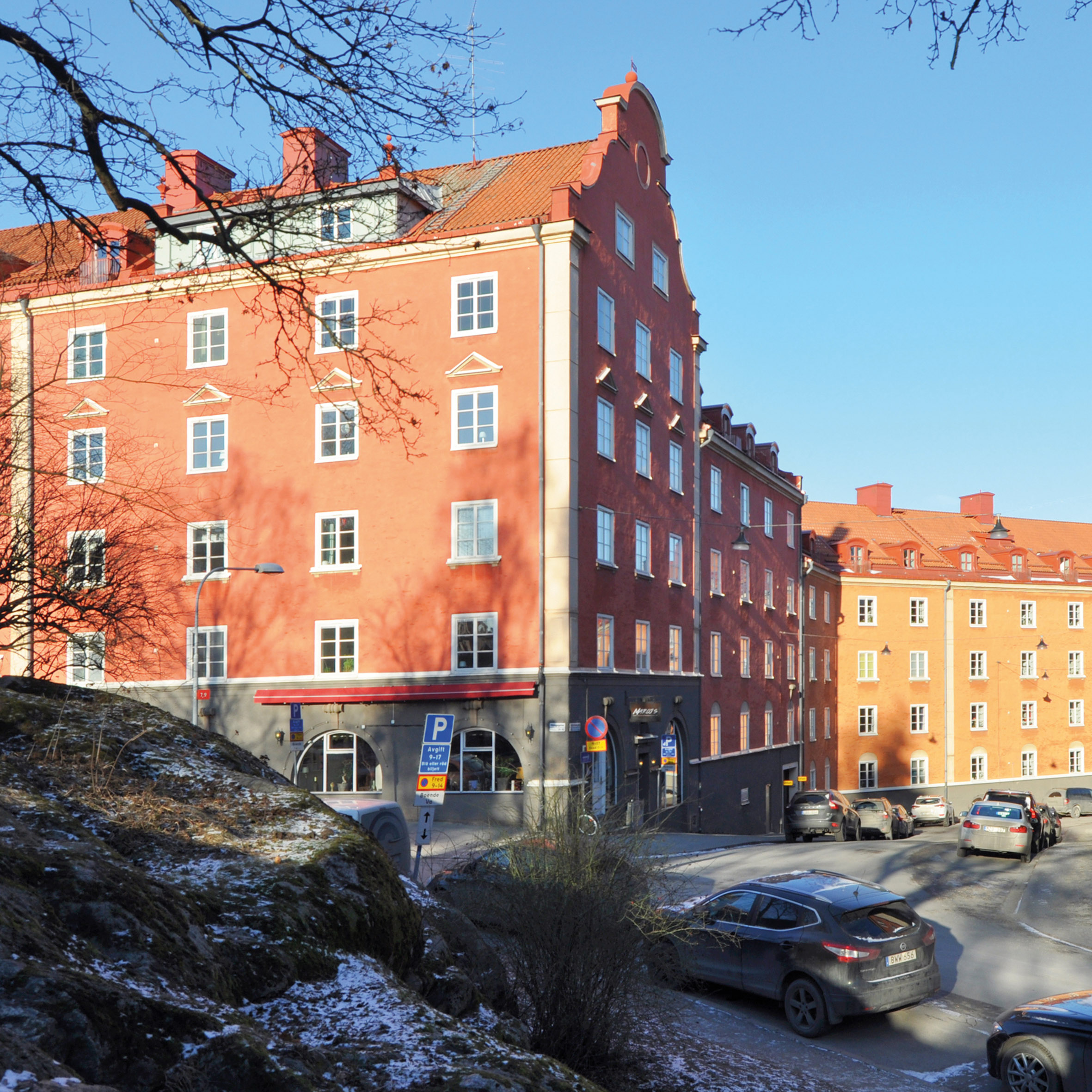 Stockholm, rapport entre bâti et topographie à Rödabergsområdet (1909-1929).