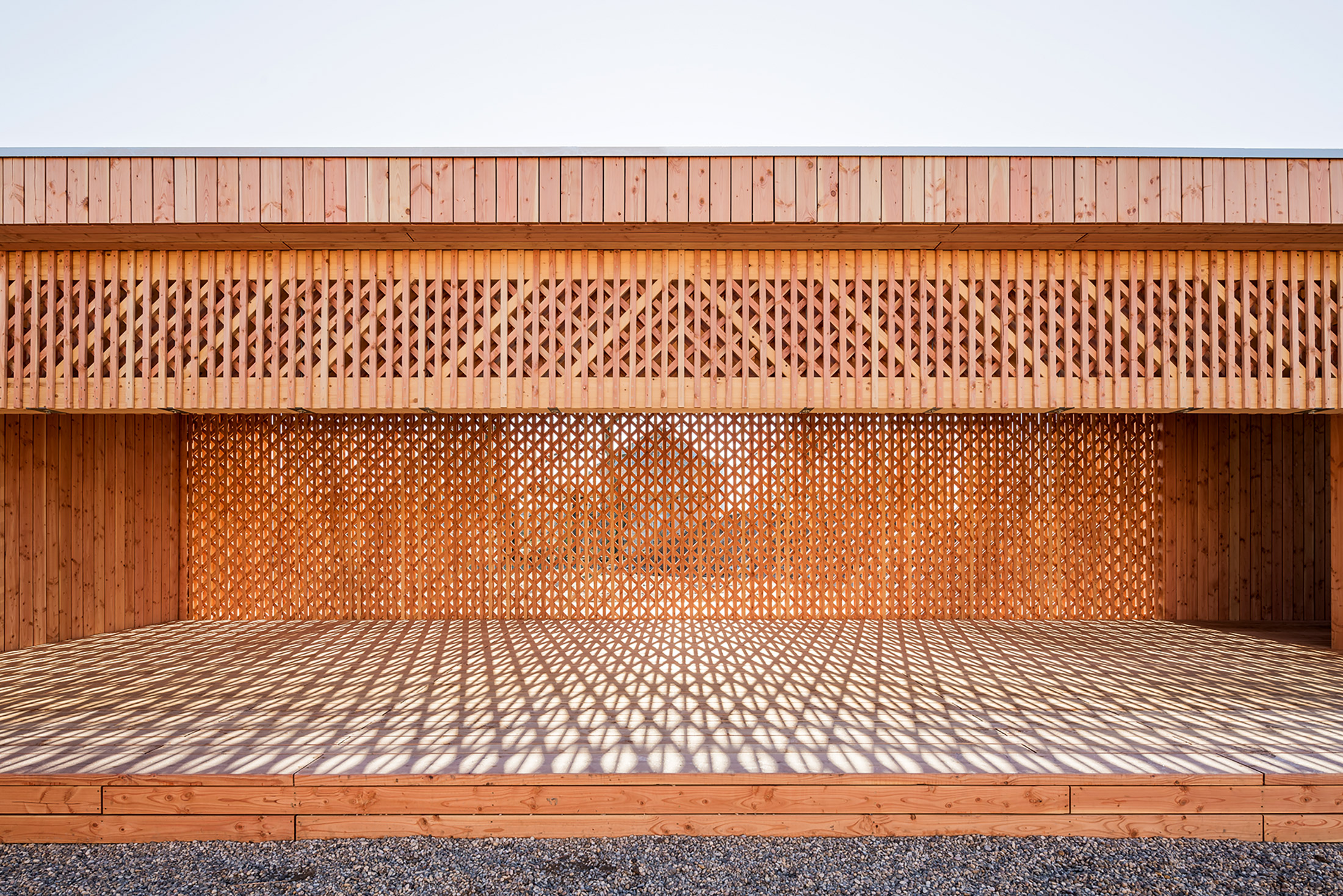 Centro Comunitario di Mannheim, vista frontale dello spazio eventi.