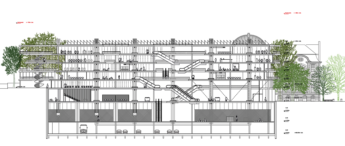 3. Rang / 3. Preis «Offene Ordnung», Längsschnitt.