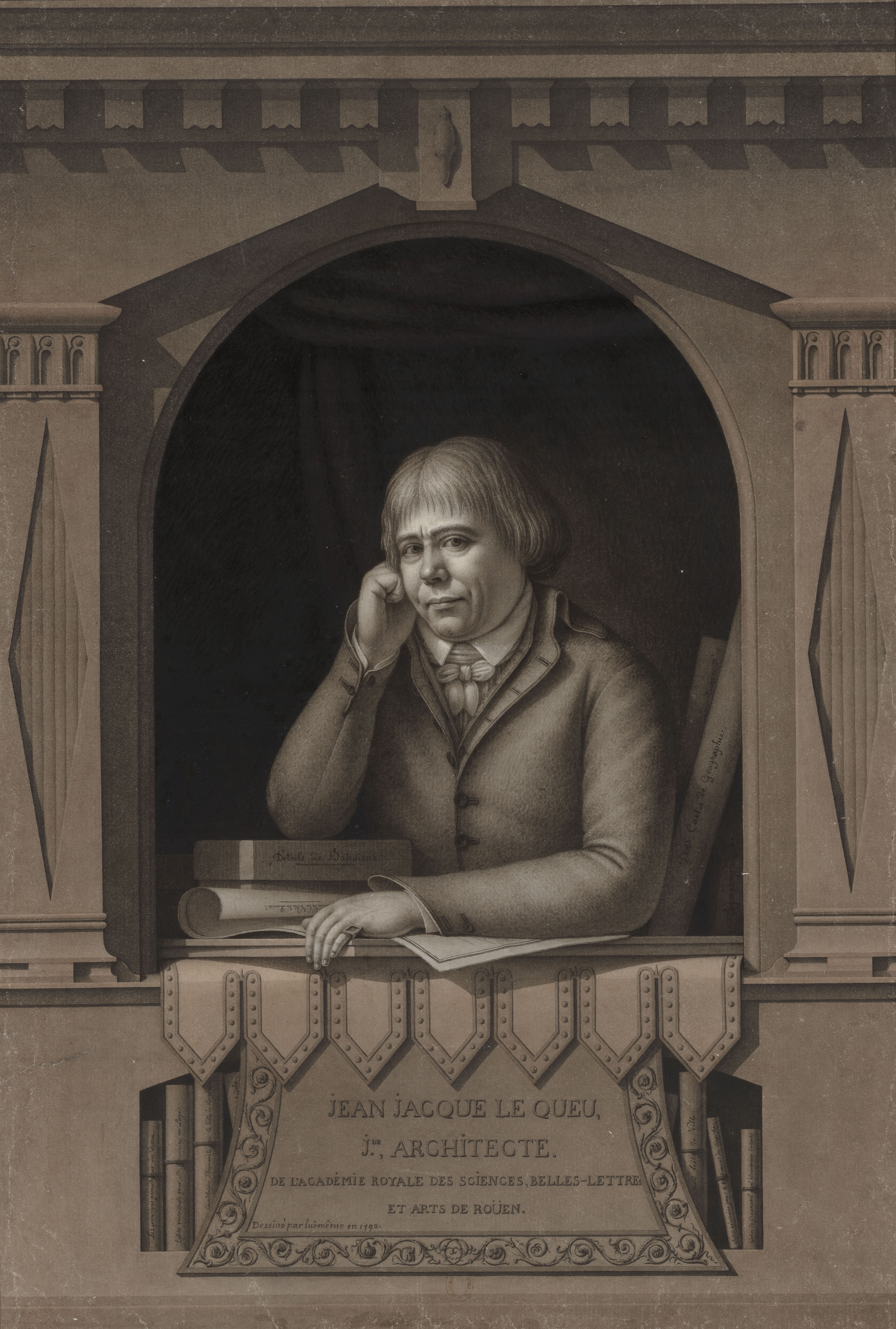 Illustration tirée de l’ouvrage: Laurent Baridon, Jean-Philippe Garric, Martial Guédron (sous la dir.), avec la collaboration scientifique de Corinne Le Bitouzé, Jean-Jacques Lequeu, Bâtisseur de fantasmes, Paris, Bibliothèque nationale de France / Éditions Norma, 2018.