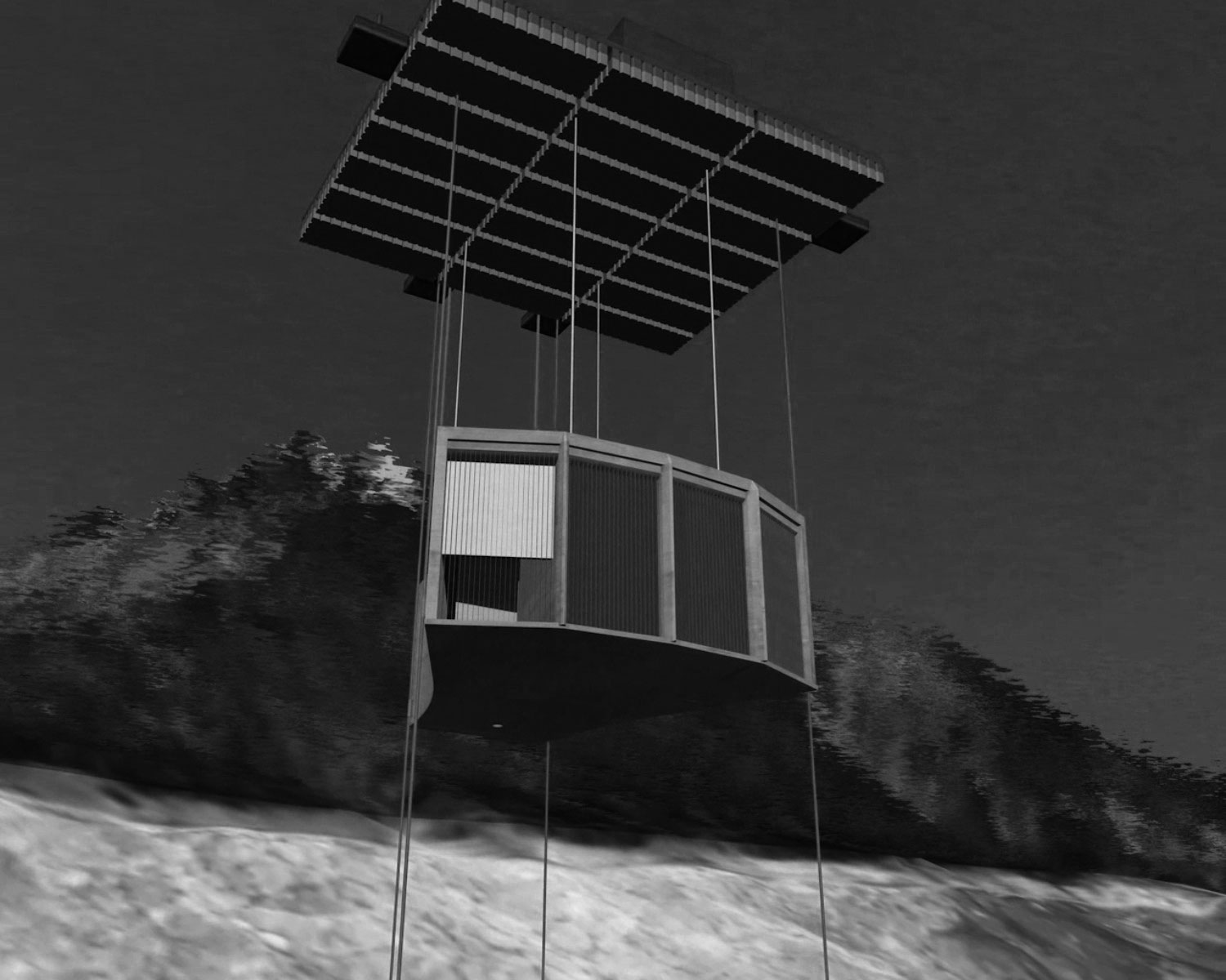 Vision schématique de la mise en place d’une prise d’eau .