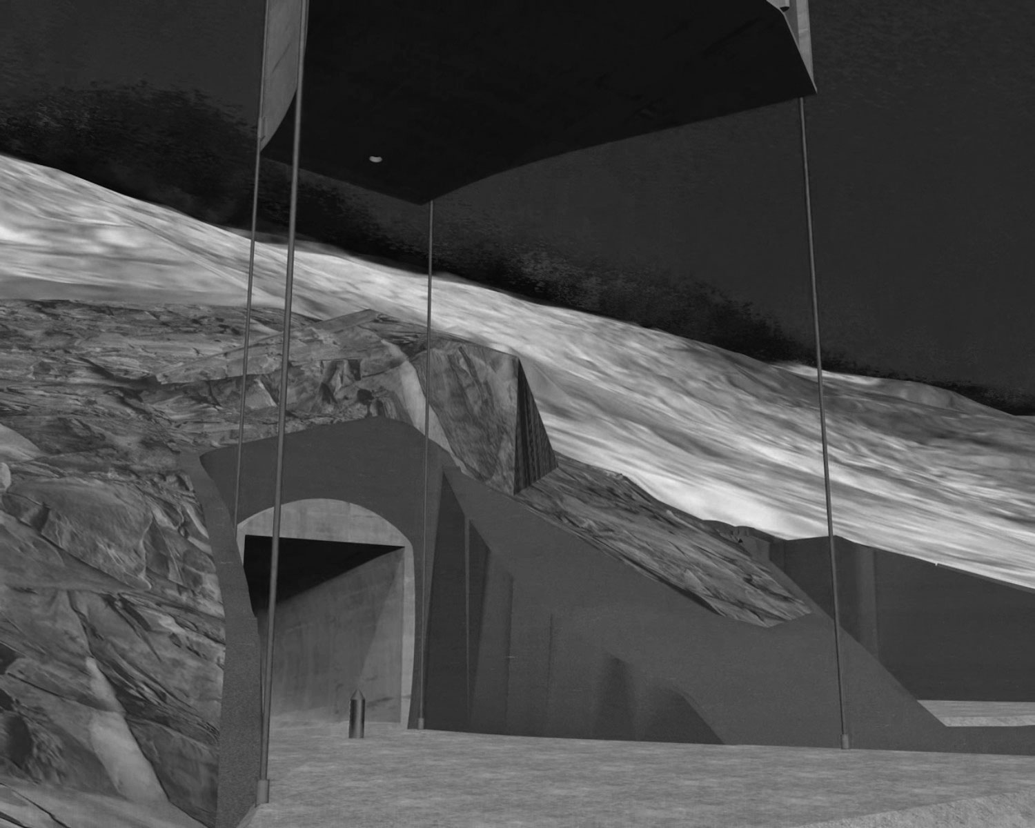 Vision schématique de la mise en place d’une prise d’eau .