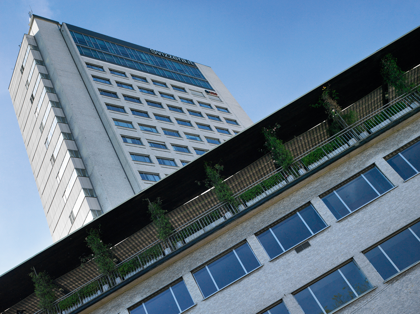 Veduta della facciata nord della torre, dopo l’intervento dello studio Broggi+Burckhardt (Foto: Marco Introini)