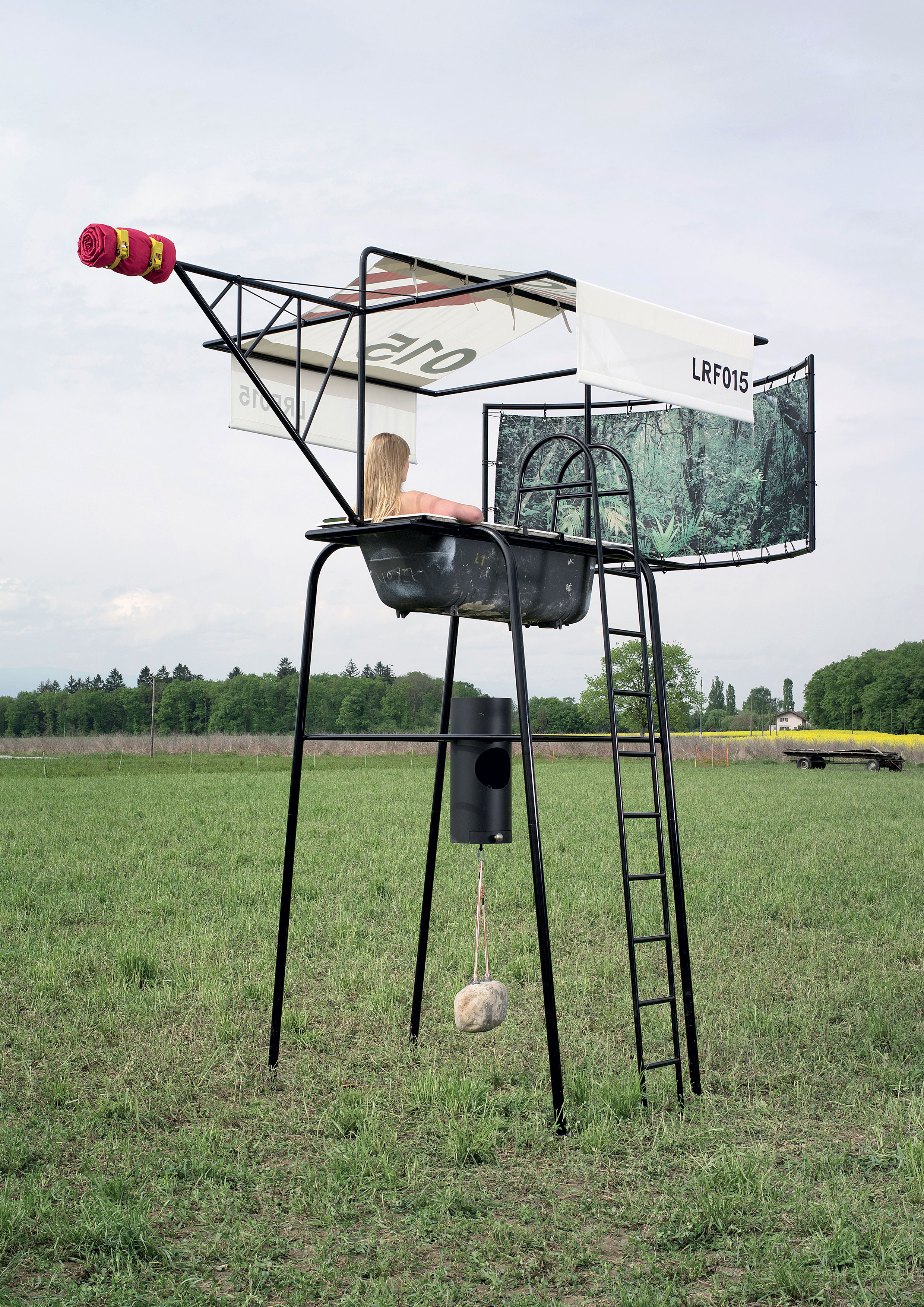 Machine architecturale pour intimité augmentée, Le Repaire Fantastique, travail sur commande pour la Maison de l’Architecture de Genève dans le cadre de sa présence à artgenève, 2015