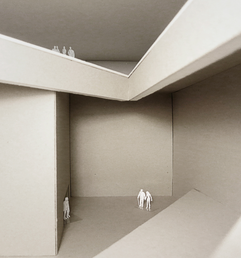 Studien am konventionellen Arbeitsmodell, «Found Space» &amp; «Industrial Space», Projekt 415, M+ Hong Kong. (Modellfoto: Herzog &amp; de Meuron)