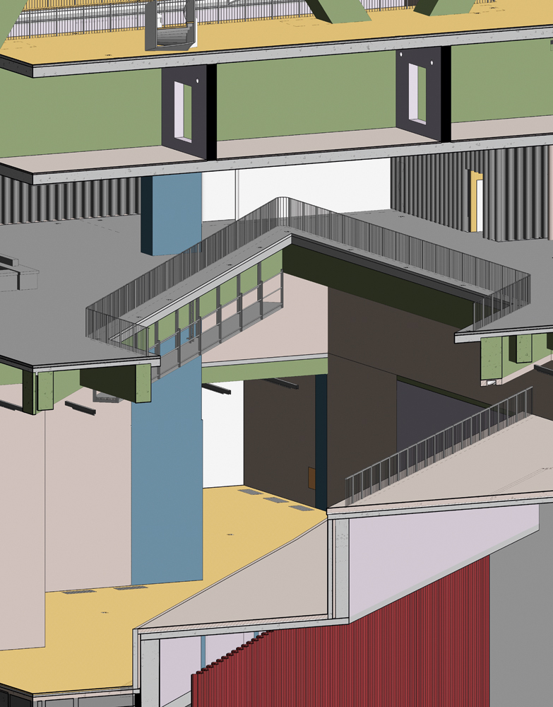 Abbildung des BIM-Modells, Projekt 415, M+ Hong Kong. (Quelle: Herzog &amp; de Meuron)