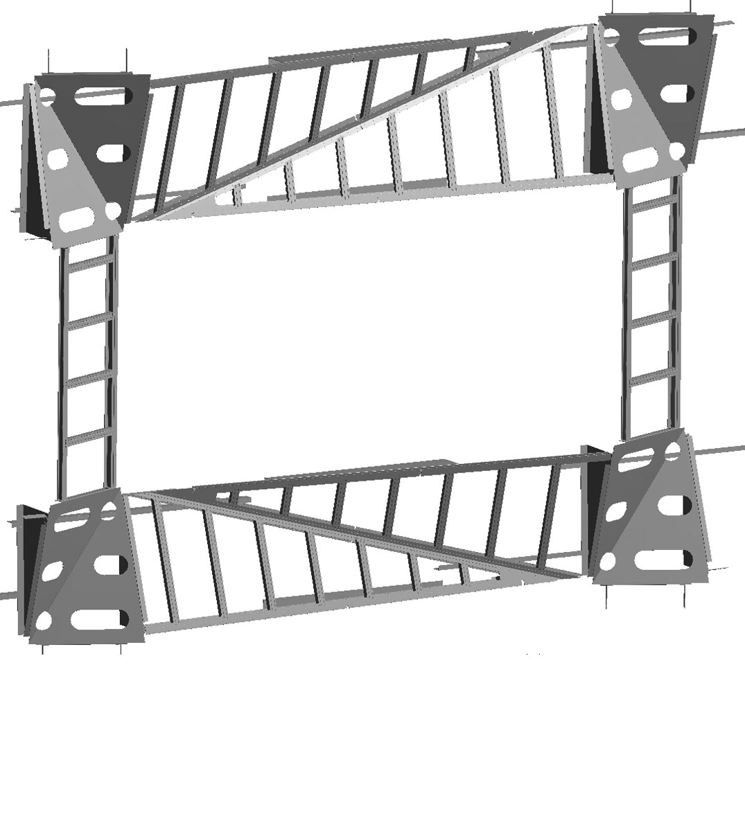 Mit Volumenmodellen waren Planung und Strukturanalysen der Aluminiumunterkonstruktion realitätsnah möglich