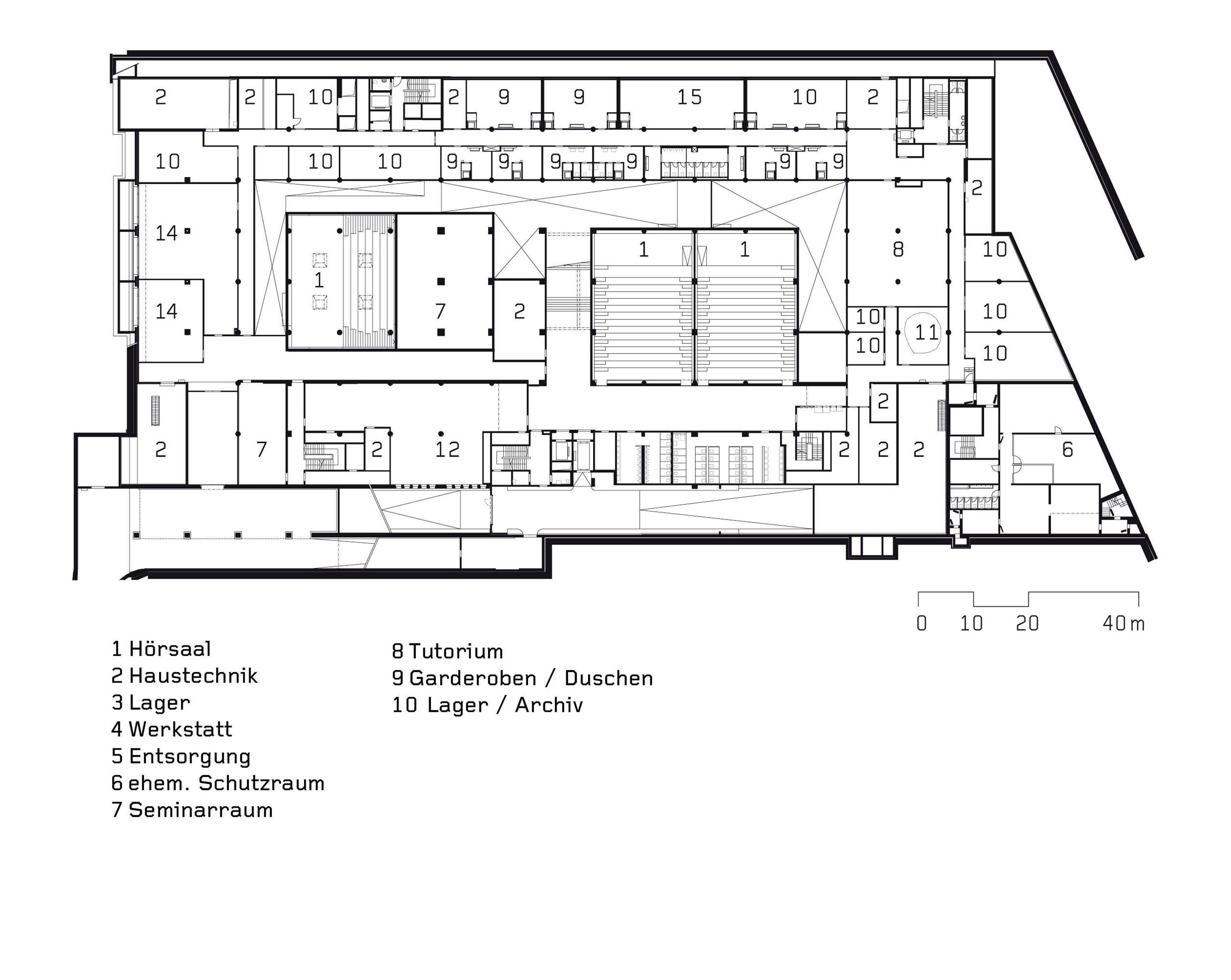 Grundriss 1. Untergeschoss