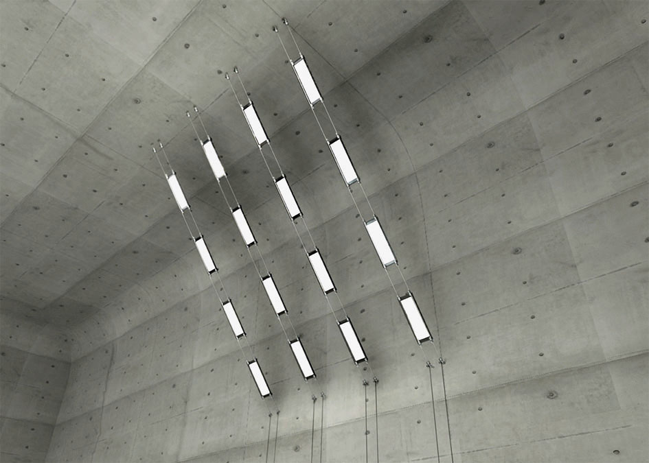 Studentenarbeiten im WS 2010/2011, Bauhaus-Universität Weimar: Mit dem Bau­kastensystem «StickLeT» von Christian Kieschnick können die OLED-Paneele an Möbel geschraubt, an Drähten im Raum verspannt oder mit magnetischen Klipps an metallische Gegenstände angebracht werden