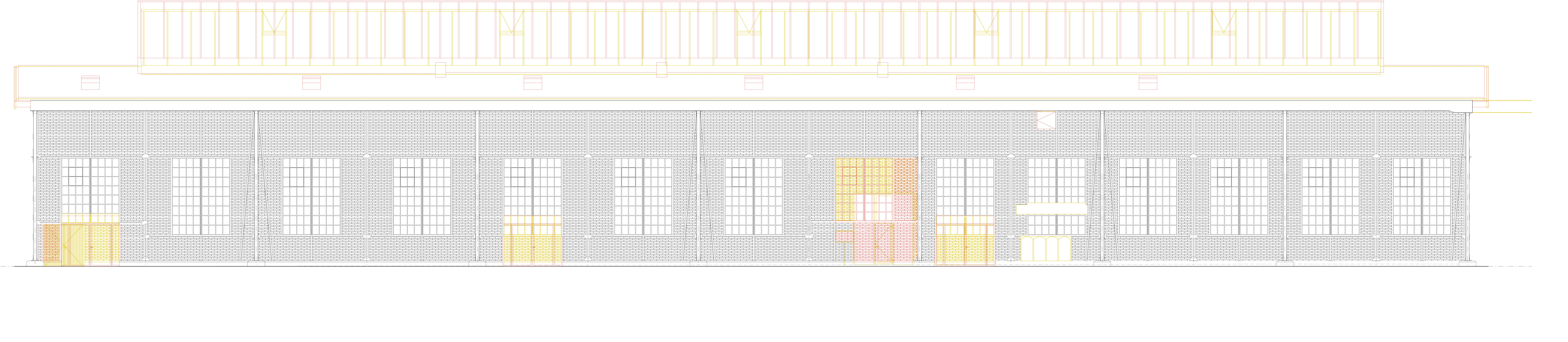Ausschnitt Ausführungsplan. In den Plänen sind für alle Fassaden die einzelnen Massnahmen entsprechend der Bestandsaufnahme festgehalten