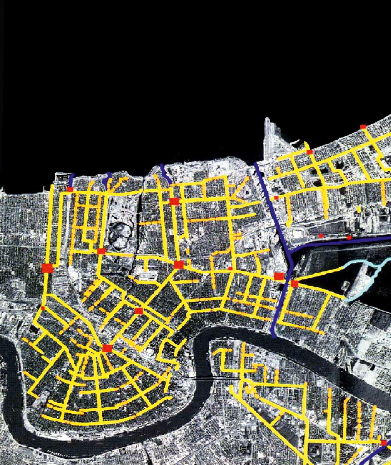 Das Entwässerungssystem von New Orleans 1992