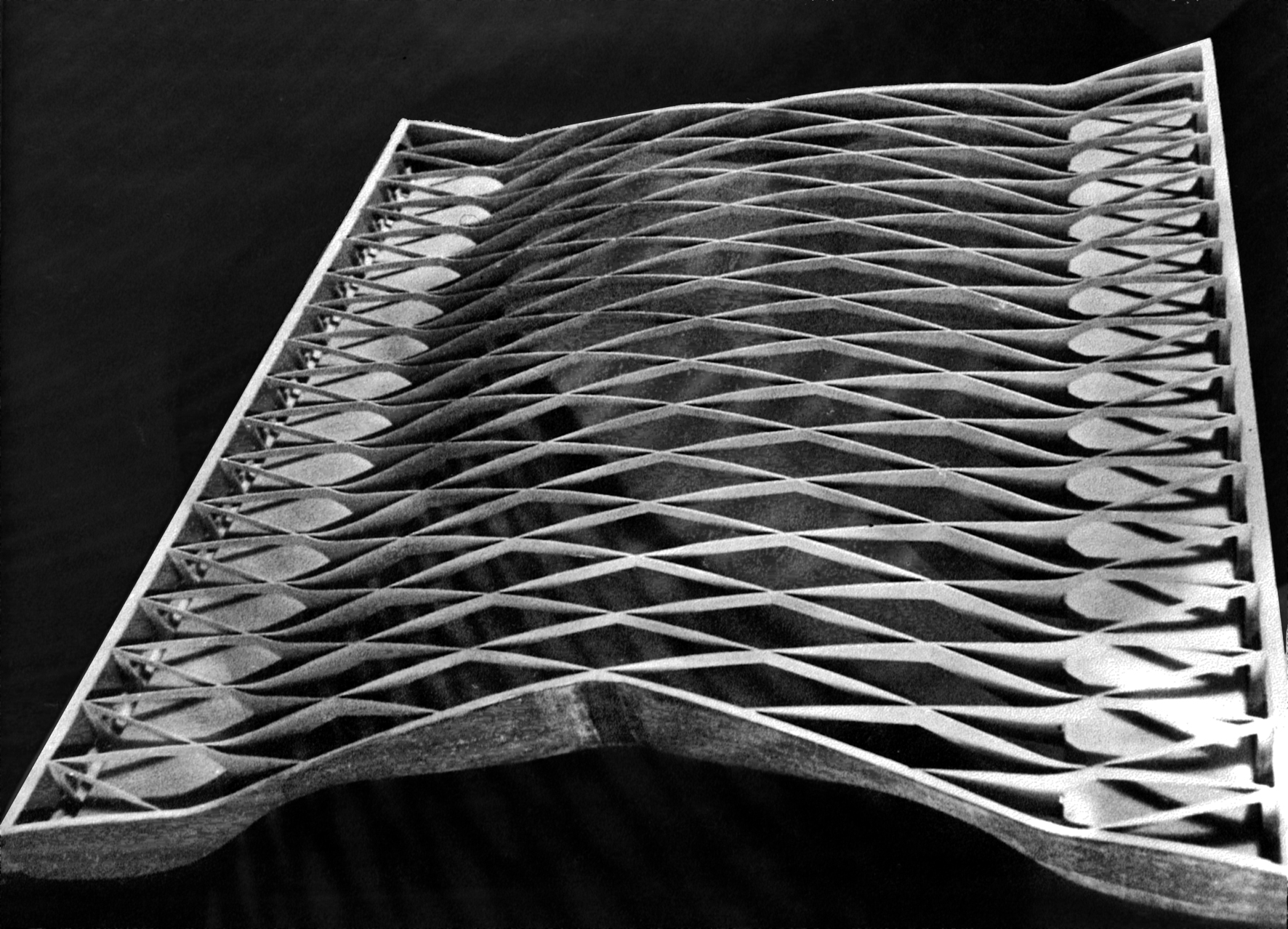 Palazzo del Lavoro, Turin, Wettbewerb, 1960 (Architektur: Carlo Mollino, Carlo Borgogna): Das Team erzielte den zweiten Preis. Gewonnen wurde die Ausmarchung von Pier Luigi Nervi