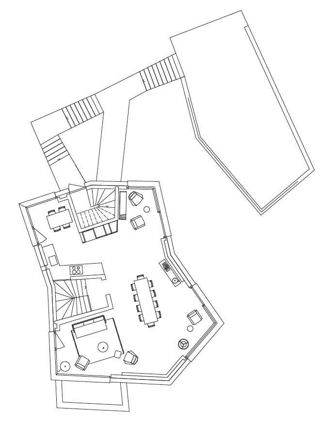 Grundriss Erdgeschoss. (Plan: Michael Meier und Marius Hug Architekten)
