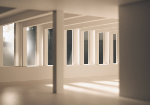 Der Lichteinfall ist unter dem Lichtdom gut sichtbar. (Foto: Reflexion)