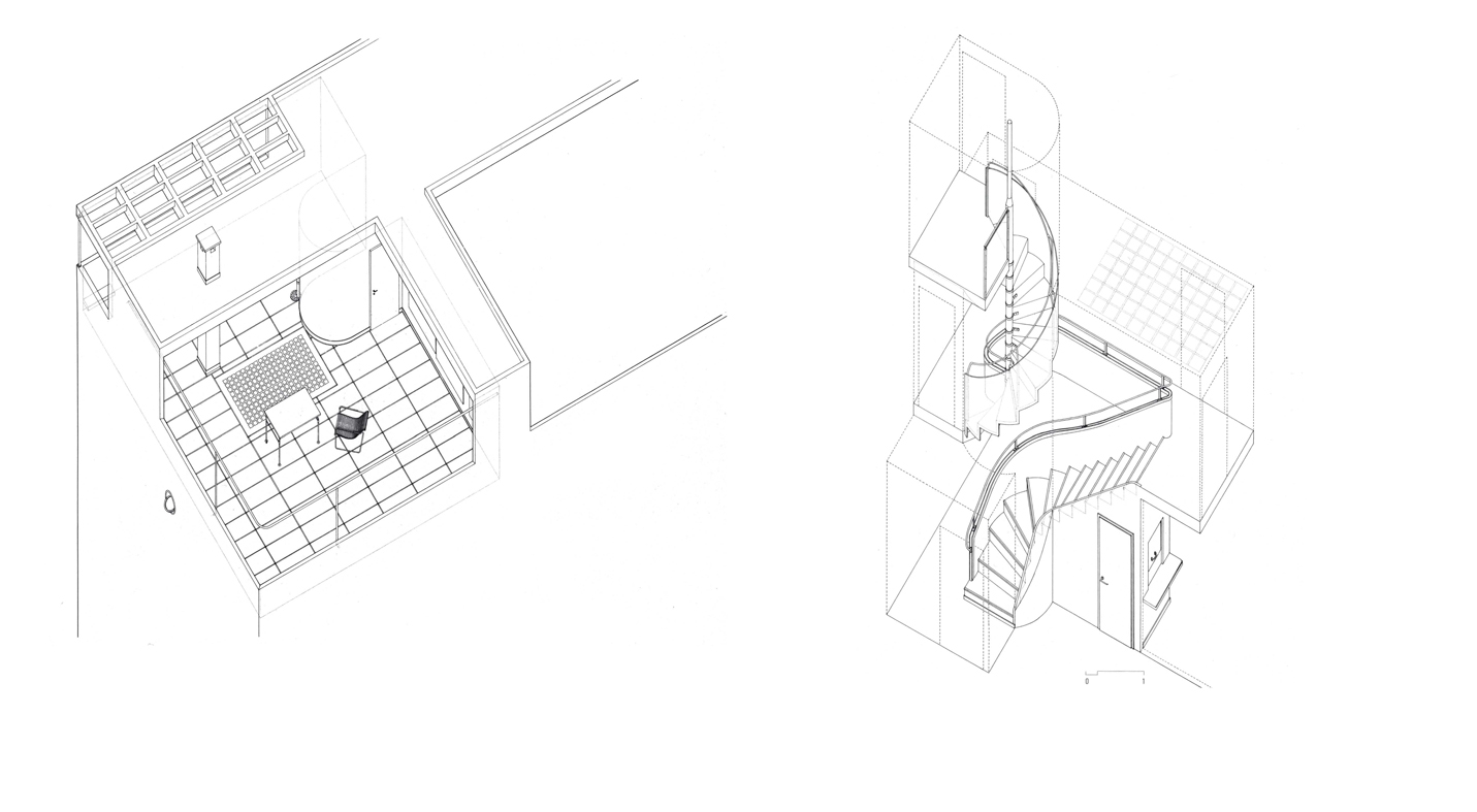 Die Axonometrien aus der Monografie zeichnen die Sorgfalt und Präzision des Entwurfs nach.