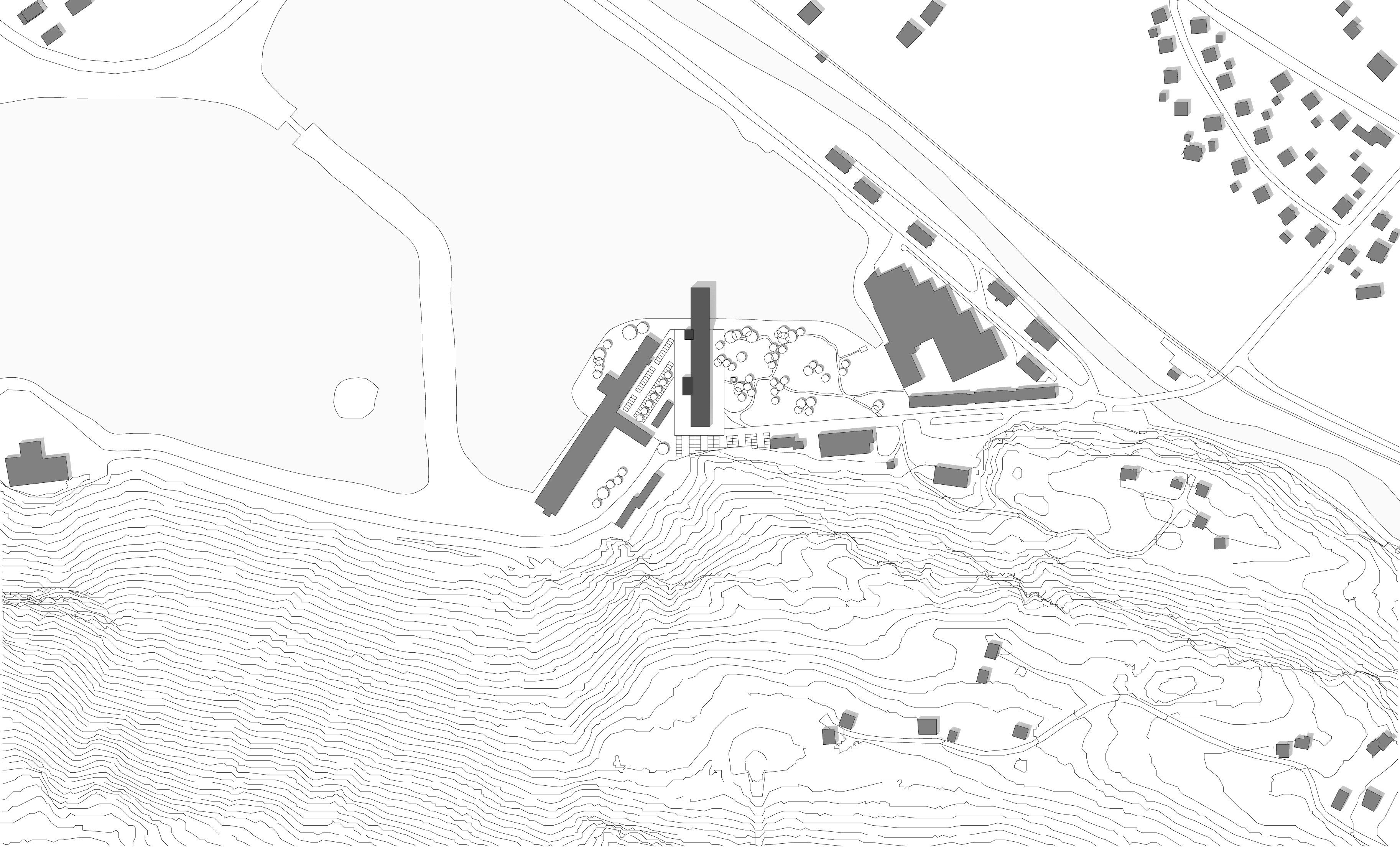 Das Ausgleichsbecken Rodund in Vandans (A) besteht aus drei einzelnen Becken. Am neuen Standort sind die Bereiche Erzeugung, Engineering Services, Energiewirtschaft, Infra­struktur-Services und administrative Bereiche der Vorarlberger Kraftwerke zusammengezogen.