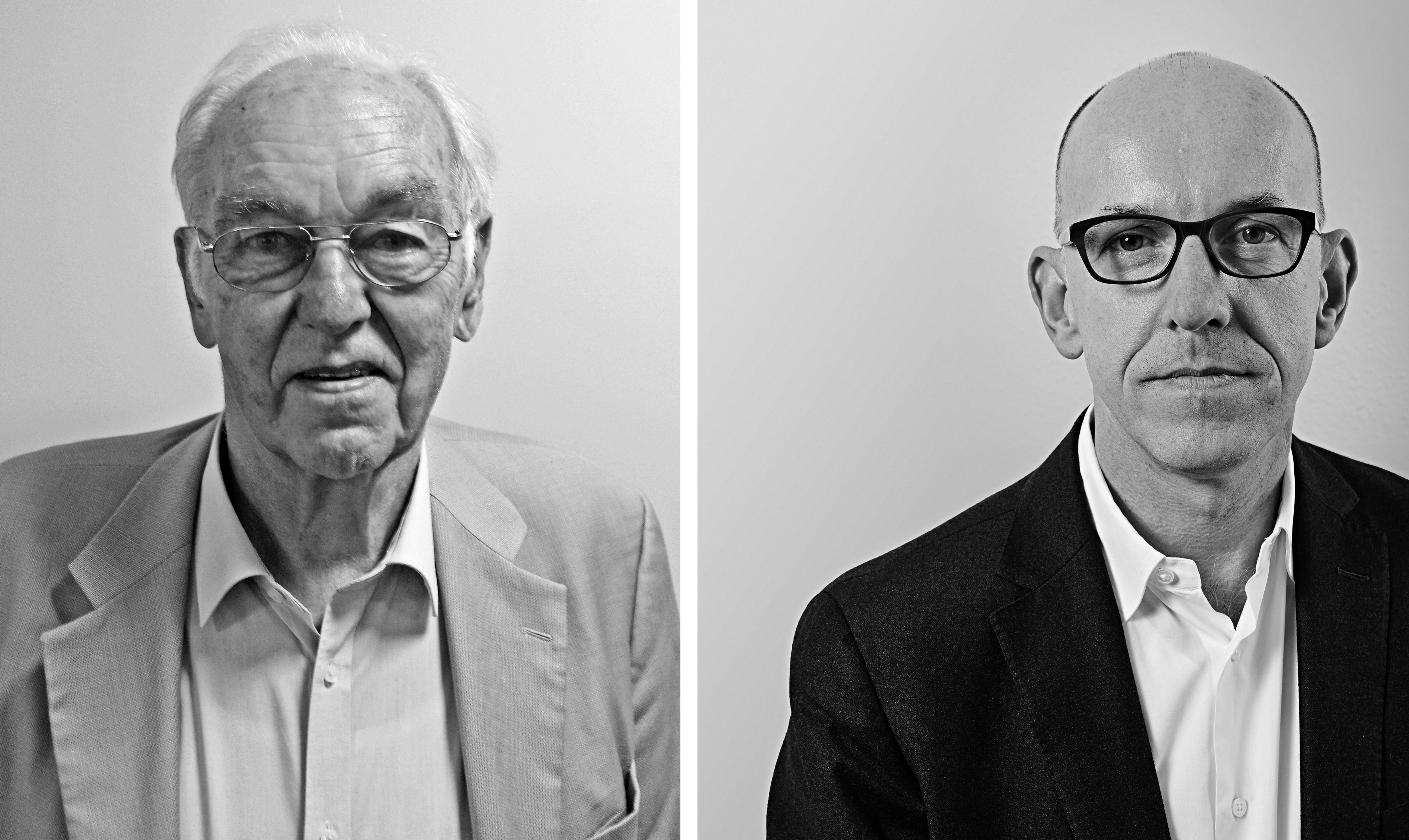 Links: Kilian Weiss ist Dipl. Bauingenieur ETHZ und im Bauherrenconsulting tätig. Nach dem Studium trat er 1963 ins Büro Heinz Hossdorf ein. Er war zwischen 1972 und 1980 Teilhaber des Büros Hossdorf &amp; Weiss, das bei seinem Austritt 2006 WGG Schnetzer Puskas Ingenieure AG hiess. Rechts: Tivadar Puskas ist Dipl. Bauingenieur ETHZ und seit 1996 Teilhaber und Mitglied der Geschäftsleitung der Schnetzer Puskas Ingenieure AG in Basel.