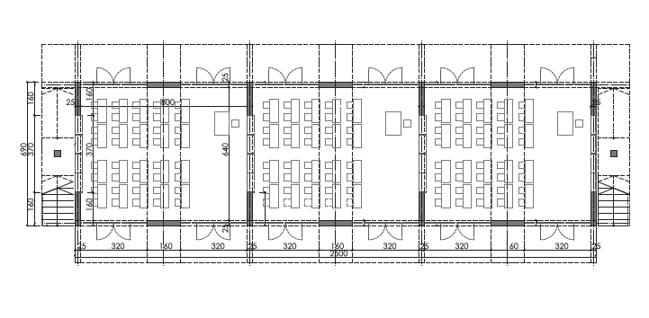 Grundriss Typ «Stahlbetonbau».