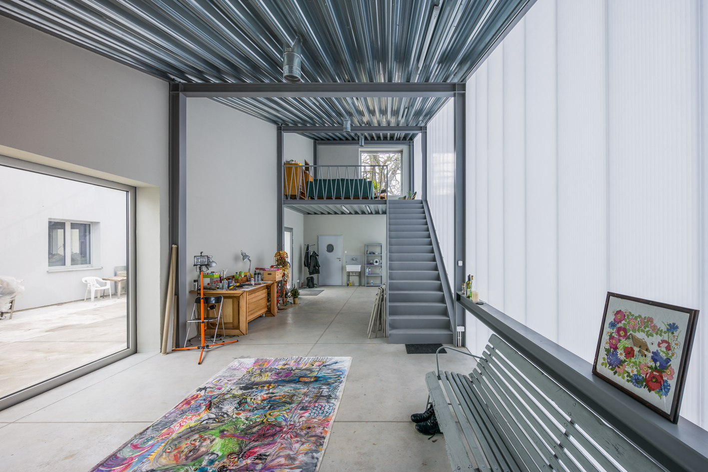 Innenansicht: Empore mit Rückzugsbereich.