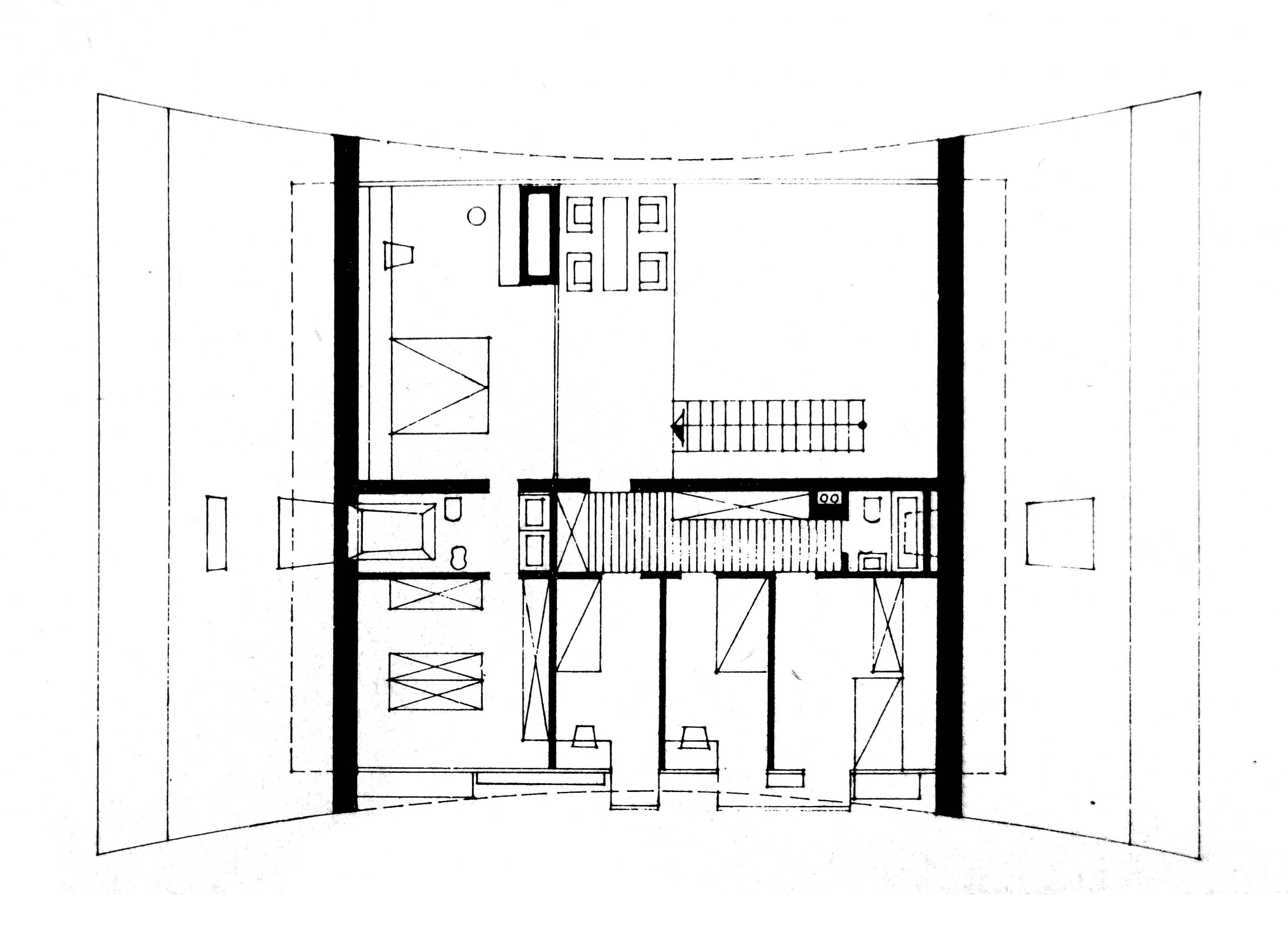 Haus X1, Köln: Obergeschoss