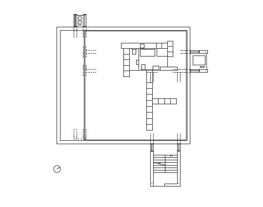 Grundriss Erdgeschoss. (Plan: Christian Kerez)