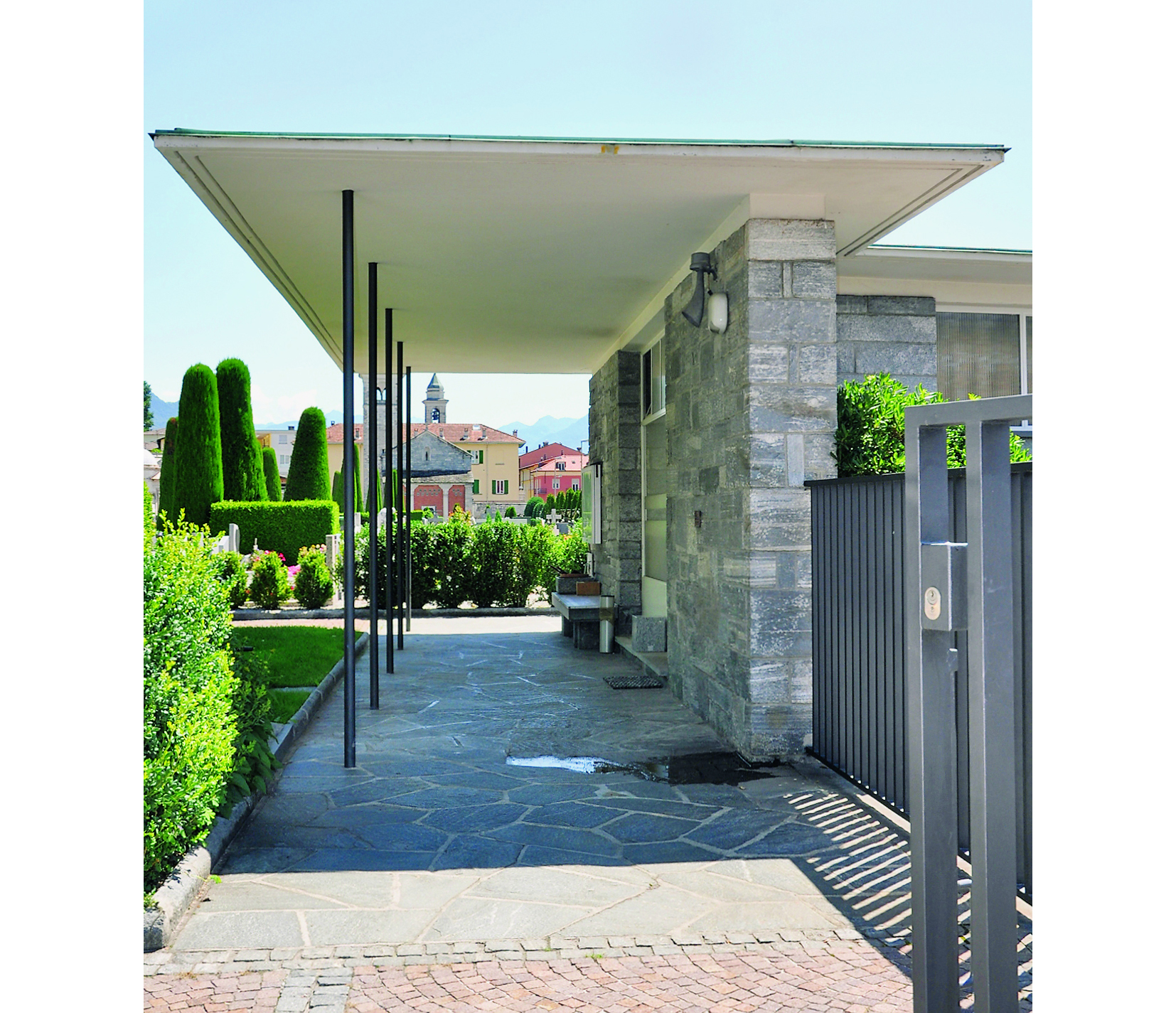 Paolo Mariotta, cimitero a Locarno, inizio progetto 1961 (foto Paolo Fumagalli)