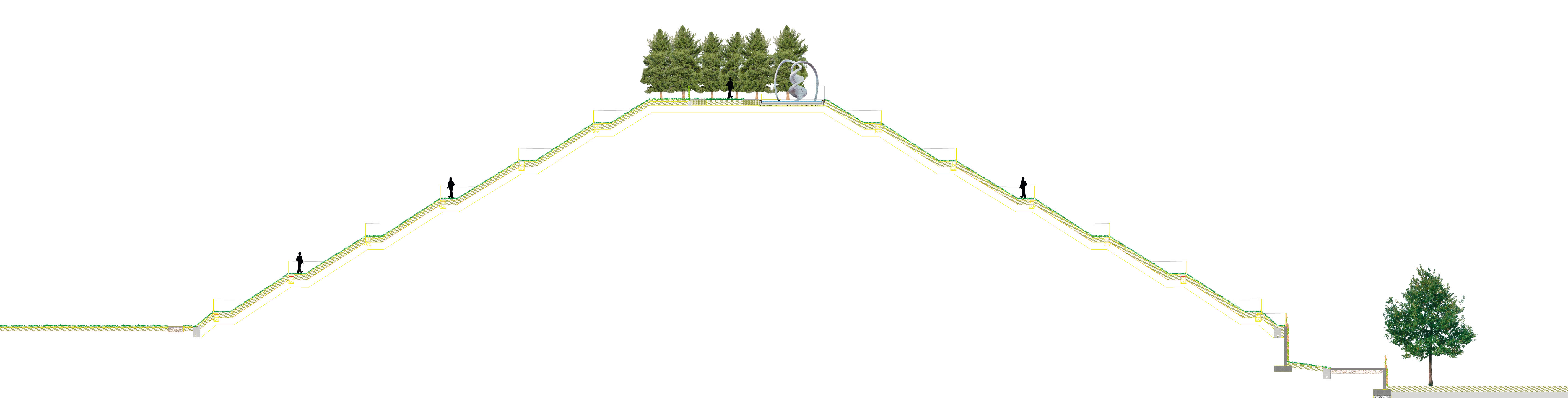 Sezione pulita singola sopra