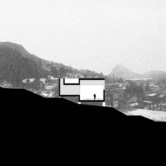 Schema della sezione (studio Könz e Molo)