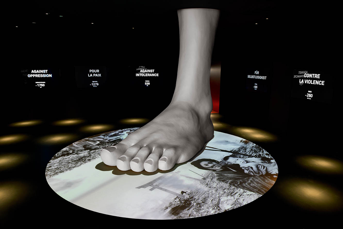 Gringo Cardia: Dignità calpestata, sezione Défendre la dignité humaine. (Foto: MICR, Alain Germond)