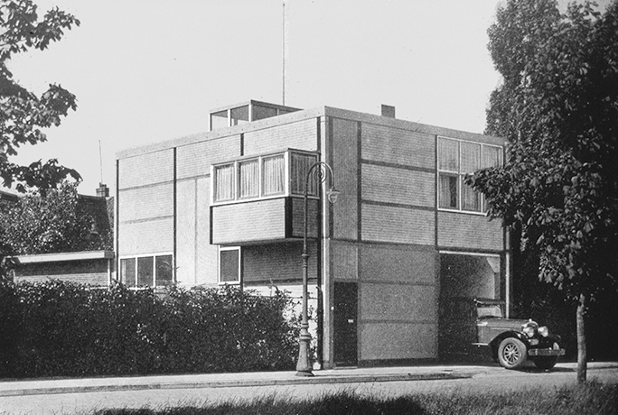 Gerrit Rietveld 1927-1928, Casa dell'autista Utrecht (Diapositiva: Archivi Architetti Ticinesi)